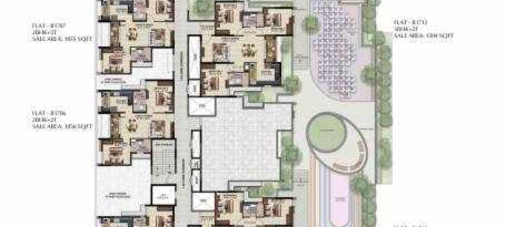 solitaire solitaire block b cluster plan from 1st to 17th floor