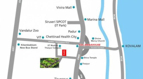 srinivasa palms location plan