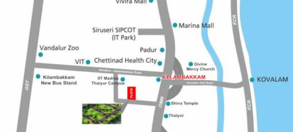 srinivasa palms location plan