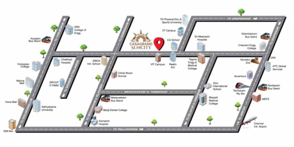 sun city phase 2 location plan