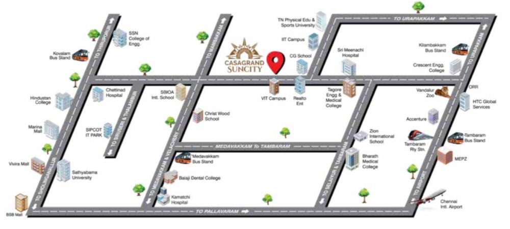 sun city phase 2 location plan