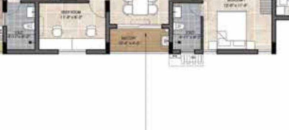 the edge floor plan 3bhk 1202 Sqft