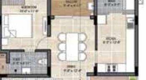 the edge floor plan 3bhk 1442 Sqft
