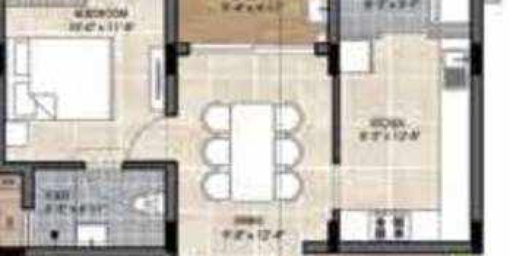 the edge floor plan 3bhk 1442 Sqft