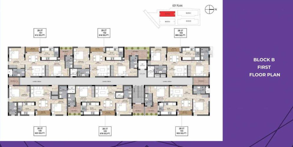 the edge the edge block b cluster plan for 1st floor